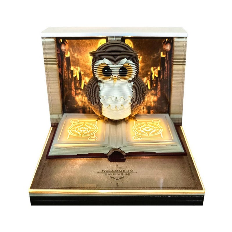 2026 Paper Sculpture Calendar, Corporate Event Cultural and Creative Souvenir, Treehouse Desktop Ornament, 3D Stereo Sticky Notebook